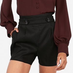 Express High Waisted Linen Shorts